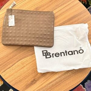 Brentano Taupe Quilted Laptop Sleeve